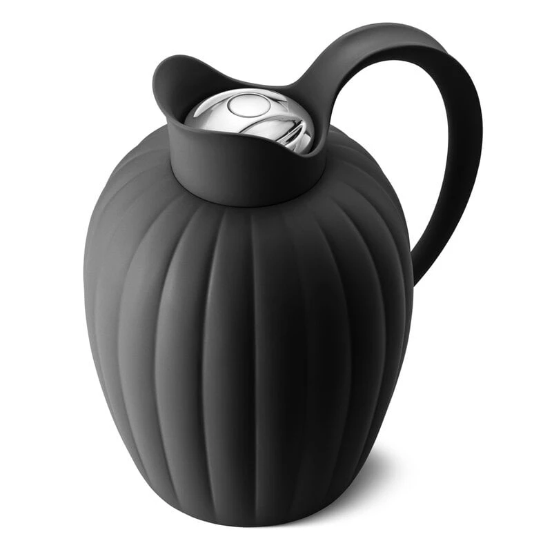 Georg Jensen Bernadotte Thermo Jug, 1 L, Midnight Black 2 Georg Jensen Bernadotte Thermo Jug, 1 L, Midnight Black - Image 2