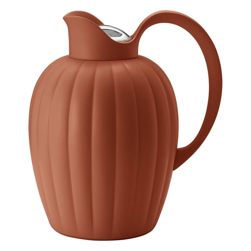 Georg Jensen Bernadotte Thermo Jug, 1 L, Terracotta 1 Georg Jensen Bernadotte Thermo Jug, 1 L, Terracotta