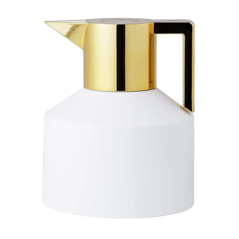 Normann Copenhagen Geo Vacuum Jug, White - Gold 1 Normann Copenhagen Geo Vacuum Jug, White - Gold