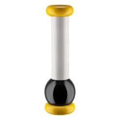 Alessi Sottsass Grinder, Large, Yellow - Black - White