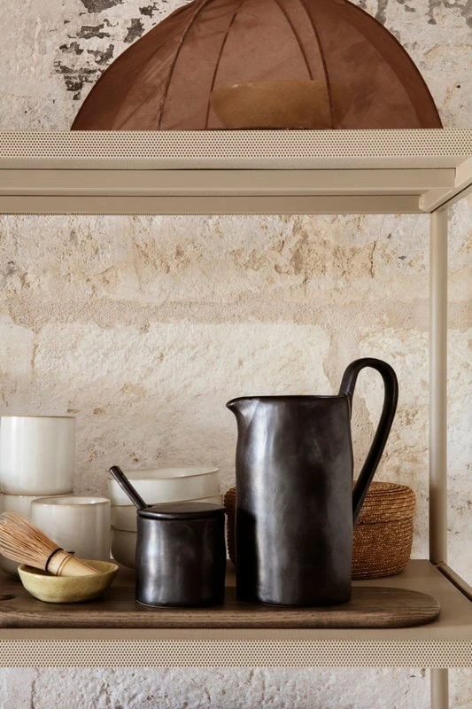 Ferm LIVING Flow Jam Jar With Spoon, Black 2 Ferm LIVING Flow Jam Jar With Spoon, Black - Image 2