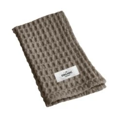 The Organic Company Big Waffle Kitchen And Wash Cloth, Clay 6 The Organic Company Big Waffle Kitchen And Wash Cloth, Clay -Kitchen Utensils Shop 1654 BW KitchenAndWashCloth Clay Folded