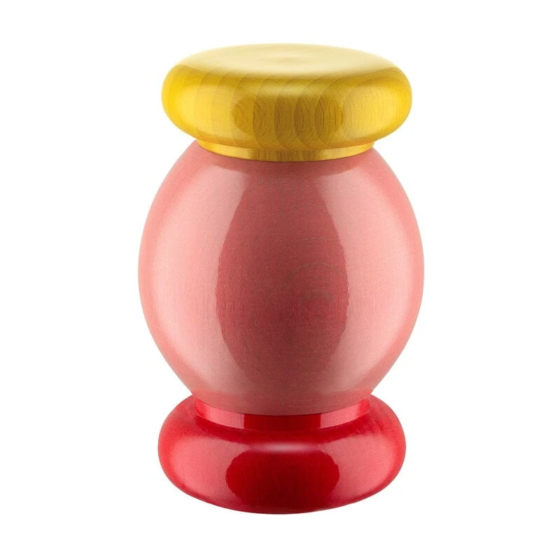 Alessi Sottsass Grinder, Small, Pink - Yellow - Red 1 Alessi Sottsass Grinder, Small, Pink - Yellow - Red