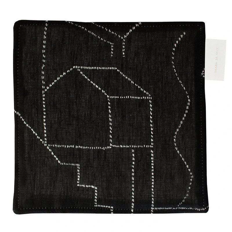 Saana Ja Olli Unien Talo Pot Holder/trivet, Black 1 Saana Ja Olli Unien Talo Pot Holder/trivet, Black