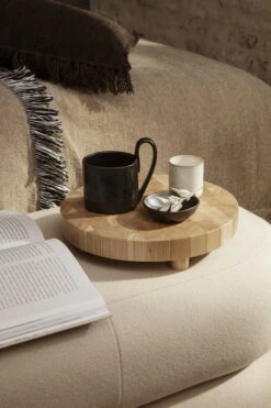 Ferm LIVING Chess Cutting Board, Round, Small -Kitchen Utensils Shop 47 0815