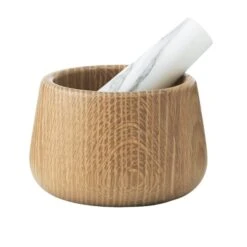 Normann Copenhagen Craft Mortar And Pestle, White