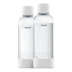 Mysoda Water Bottle 1 L, 2 Pcs, White