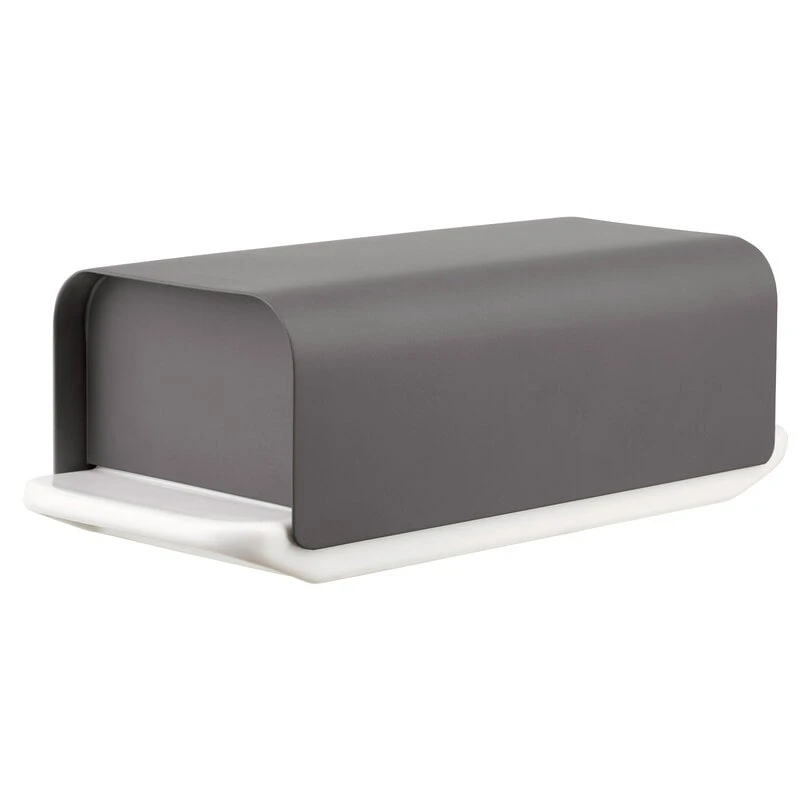 Alessi Mattina Butter Dish, Dark Grey 1 Alessi Mattina Butter Dish, Dark Grey
