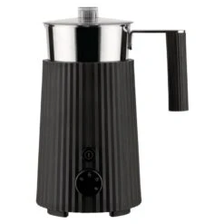 Alessi Plissé Milk Frother, Black