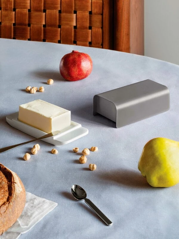 Alessi Mattina Butter Dish, Dark Grey 5 Alessi Mattina Butter Dish, Dark Grey - Image 5