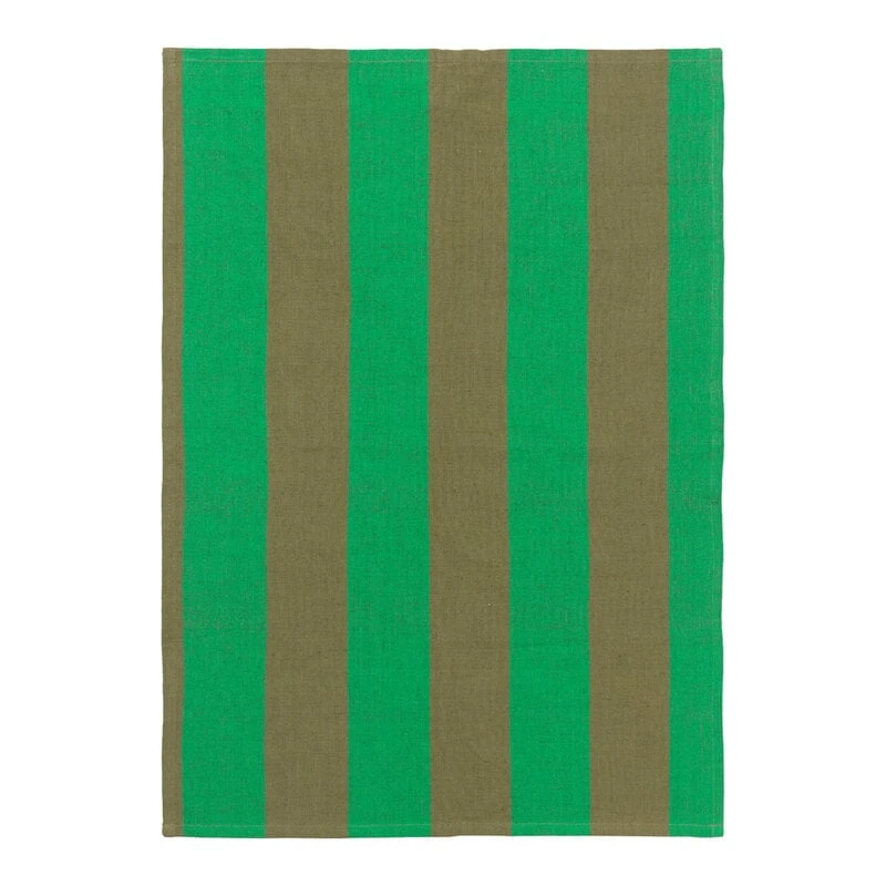 Ferm LIVING Hale Tea Towel, Olive - Green 1 Ferm LIVING Hale Tea Towel, Olive - Green