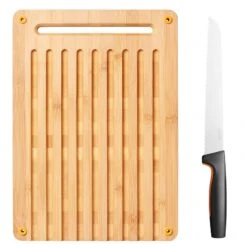 Fiskars Functional Form Bread Board And Knife Set