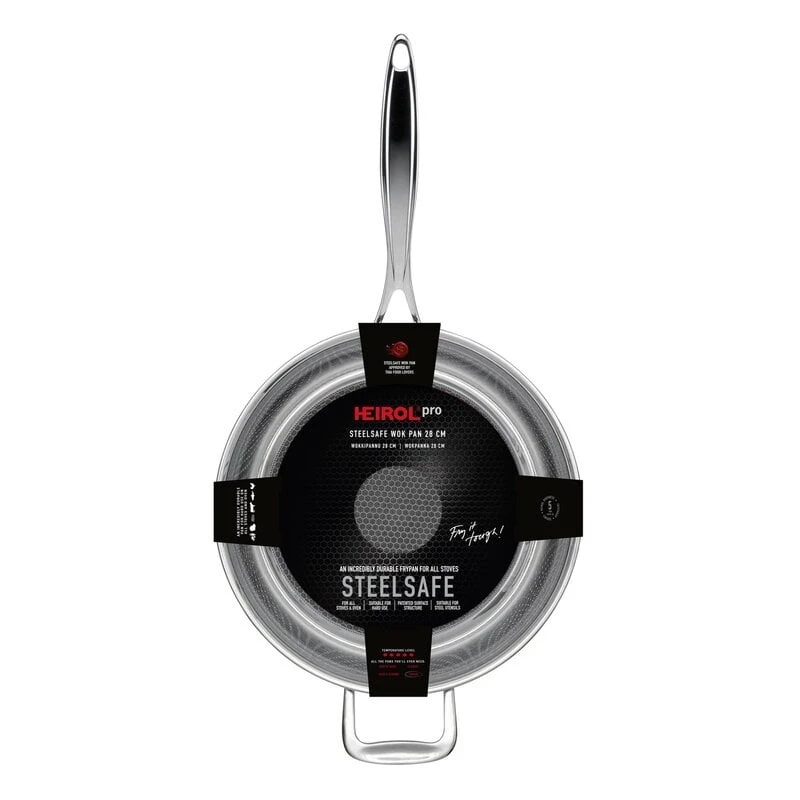 Heirol Steelsafe Pro Wok/frying Pan 4 Heirol Steelsafe Pro Wok/frying Pan - Image 4