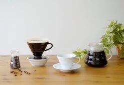 Hario Hario V60 Coffee Dripper Size 02, Matt Black Porcelain 8 Hario Hario V60 Coffee Dripper Size 02, Matt Black Porcelain -Kitchen Utensils Shop MB image2