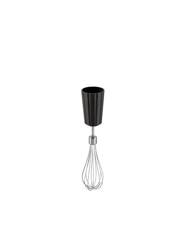 Alessi Plissé Hand Blender With Whisk And Chopper, Black 3 Alessi Plissé Hand Blender With Whisk And Chopper, Black - Image 3