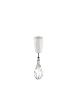 Alessi Plissé Hand Blender With Whisk And Chopper, White -Kitchen Utensils Shop MDL10 FRU W