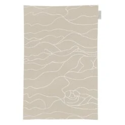 Saana Ja Olli Rakkauden Meri Tea Towel/place Mat, Beige - White