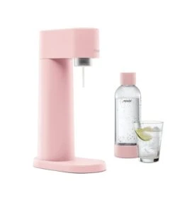 Mysoda Woody Sparkling Water Maker, Pink -Kitchen Utensils Shop Woody pink side