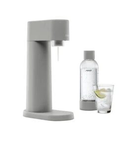 Mysoda Woody Sparkling Water Maker, Grey -Kitchen Utensils Shop Woody Gray side