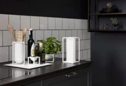 By Lassen Kubus Roll'in Kitchen Paper Holder, White -Kitchen Utensils Shop by lassen k kkenrulle0041 1