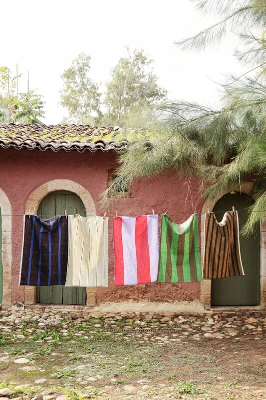 Ferm LIVING Hale Tea Towel, Olive - Green 6 Ferm LIVING Hale Tea Towel, Olive - Green - Image 6