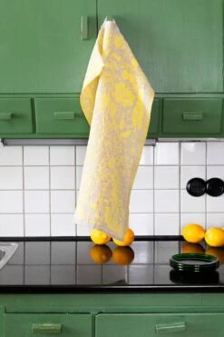 Lapuan Kankurit Villiyrtit Hand Towel, Yellow - Linen -Kitchen Utensils Shop lapuankankurit villiyrtit towel yellow linen 1 0