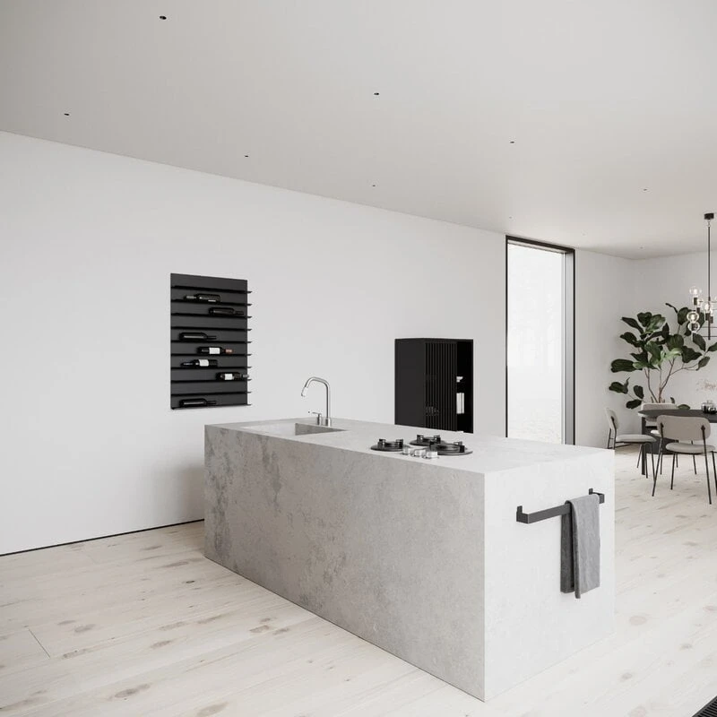 Nichba Wine Rack, Black 5 Nichba Wine Rack, Black - Image 5